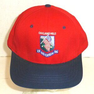 Vintage Cali Fame 1996 US Open Oakland Hills Strapback Adjustable Hat